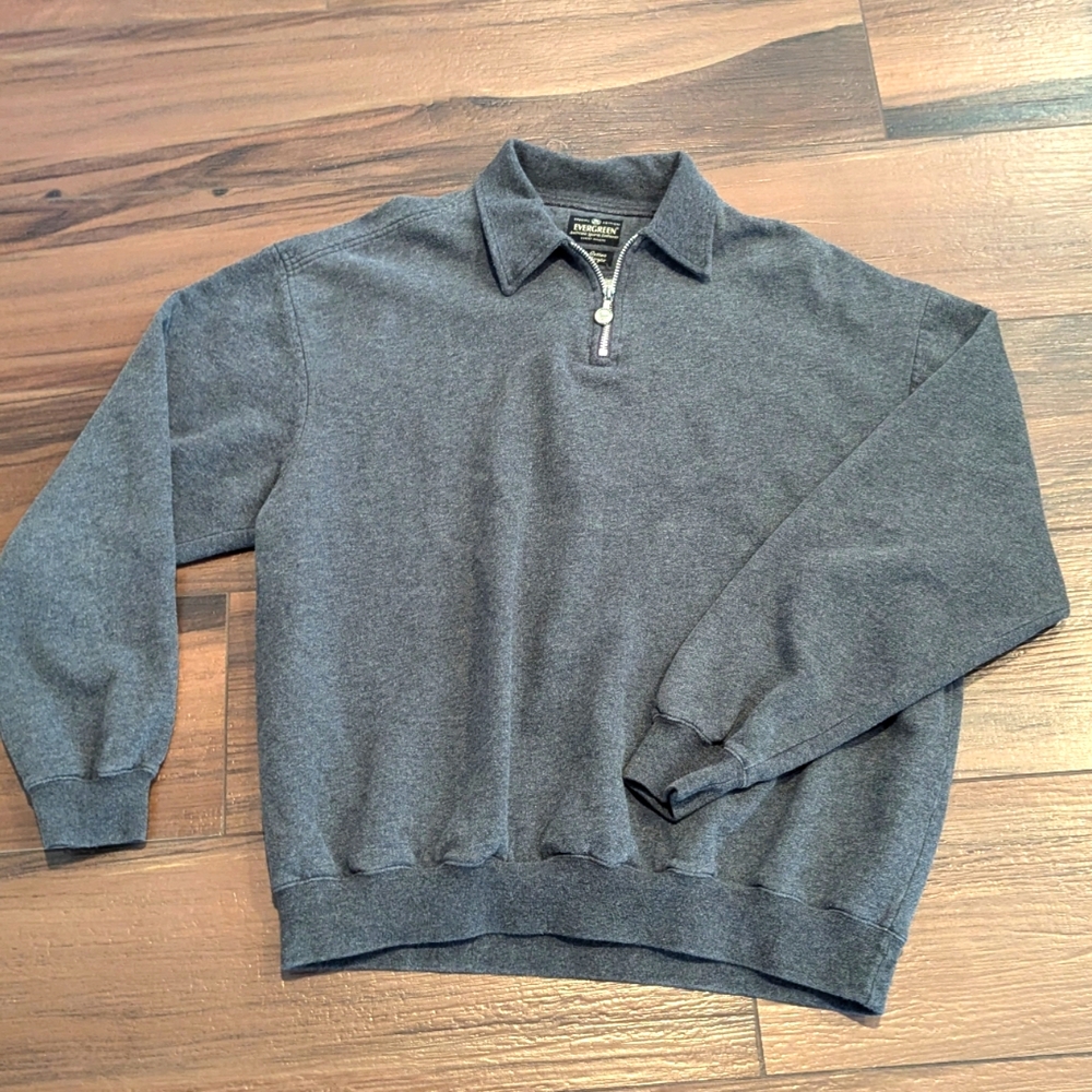 Evergreen Quarter Zip  size L